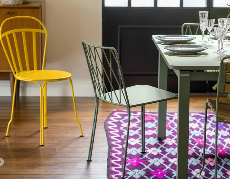Load image into Gallery viewer, Kintbury Chair Stackable Outdoor Metal Chair - Custom Wood DesignsStackable Fermob outdoor metal chair with a sleek design, ideal for restaurant or patio outdoor steel furniture.Outdoor Metal Chair Fermob24575204987351Acapulco
