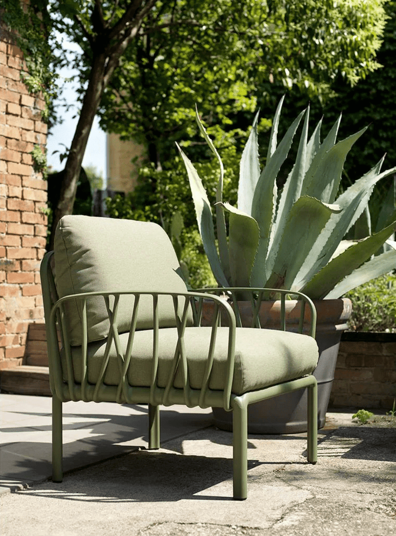 Load image into Gallery viewer, Komodo 5 Modular Outdoor Sofa - Custom Wood DesignsKomodo 5 modular outdoor sofa by Custom Wood Designs featuring teak wood frame and plush cushions for patio seating.Komodo Nardi Outdoor Sofa24575200616119Tortora Grigio
