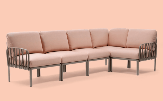 Komodo 5 Modular Outdoor Sofa - Custom Wood DesignsKomodo 5 Modular Outdoor Sofa by Custom Wood Designs, with plush cushions and modern design, ideal for patio or outdoor lounging.Komodo Nardi Outdoor Sofa24575201478263Bianco Rosa Quarzo
