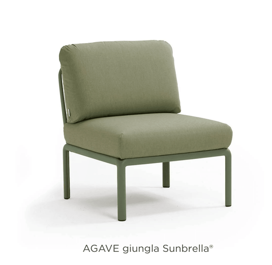 Komodo Central Sofa Module - Custom Wood DesignsNardi Komodo Central Sofa Module in agave color, outdoor sectional sofa for patio with sunbrella fabric, ideal for Irish hotel patio.Nardi Outdoor Sofa Komodo Section24575202627863Agave Canvas