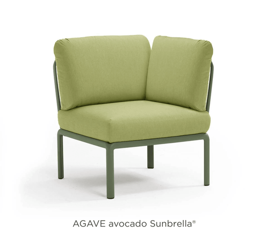 Komodo Corner Module Outdoor Sofa - Custom Wood DesignsNardi Komodo outdoor corner modular sofa with sunbrella Agave avocado cushions, ideal for outdoor patio or garden seating.Nardi Sofa Outddor Corner24575207247319Agave Avocado