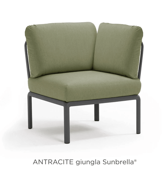 Komodo Corner Module Outdoor Sofa - Custom Wood DesignsNardi Komodo corner outdoor sofa module in anthracite with Sunbrella fabric, designed for outdoor patio seating.Nardi Sofa Outddor Corner24575206186871Anttacite Giungla
