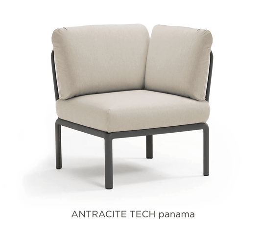 Komodo Corner Module Outdoor Sofa - Custom Wood DesignsNardi Komodo Corner Module outdoor sofa in antracite Sunbrella fabric, showing the modular outdoor corner seat with cushions.Nardi Sofa Outddor Corner24575205888567Antracite Tech