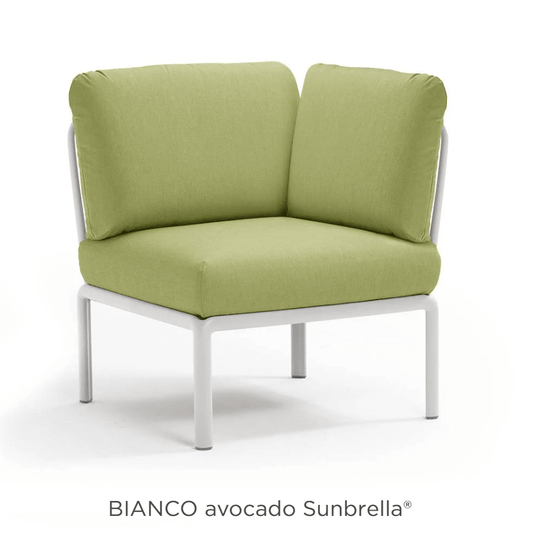 Komodo Corner Module Outdoor Sofa - Custom Wood DesignsNardi Komodo Corner Module outdoor sofa with white Sunbrella fabric, designed for stylish outdoor seating and modular comfortNardi Sofa Outddor Corner24575205888567Antracite Tech
