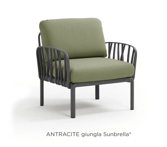 Komodo Poltrona Modular Outdoor Armchair for Sofa - Custom Wood DesignsNardi Komodo outdoor armchair, modular Poltrona for sofa, in antracite Sunbrella fabric, designed by Custom Wood Designs.Nardi Outdoor Sofa Poltrona24575215766679Antracite Giugla Sunbrella