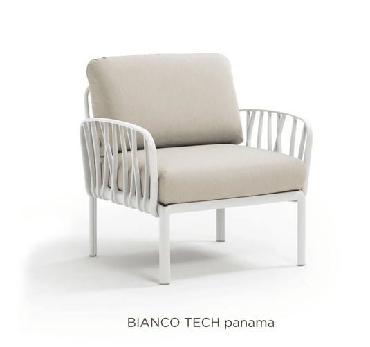 Komodo Poltrona Modular Outdoor Armchair for Sofa - Custom Wood DesignsNardi Komodo outdoor modular armchair from Custom Wood Designs, featuring a sunbrella fabric cushion and modern outdoor sofa styleNardi Outdoor Sofa Poltrona24575214606231Bianco Tech Sunbrella