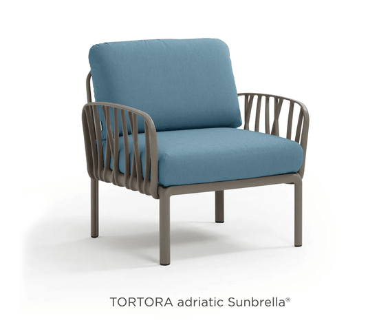 Komodo Poltrona Modular Outdoor Armchair for Sofa - Custom Wood DesignsNardi Komodo outdoor modular armchair with tortora Adriatic Sunbrella fabric, designed for outdoor sofa by Custom Wood DesignsNardi Outdoor Sofa Poltrona24575214440695Tortora Adriatic Sunbrella