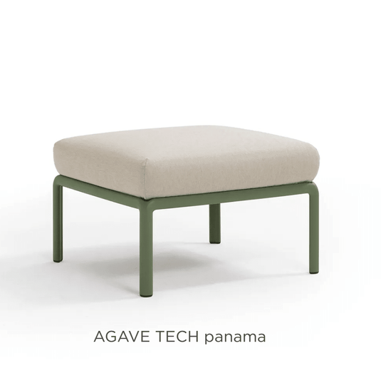 Nardi Komodo Pouf from the Komodo outdoor sofa section, featuring a stylish, modular seating with textured fabric and contemporary design.
