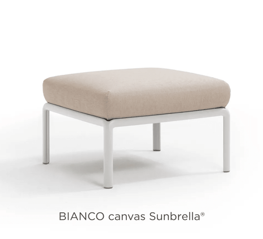 Nardi Komodo Pouf from the Nardi Outdoor Sofa Komodo section, featuring a woven design and modular seating in natural tones.