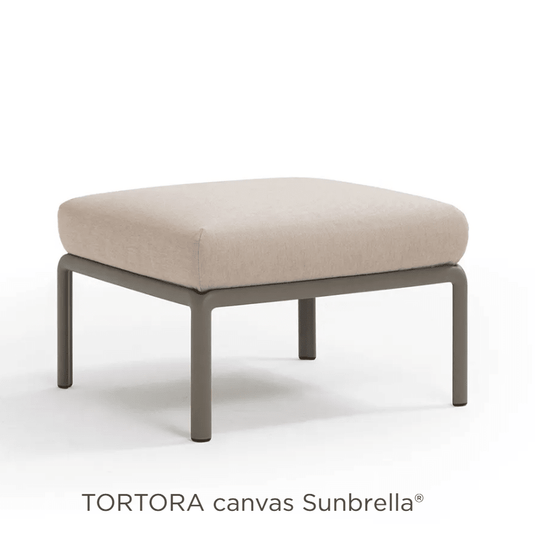 Nardi Komodo Pouf from the Komodo outdoor sofa section, showing a stylish, modern outdoor seating piece with woven design.