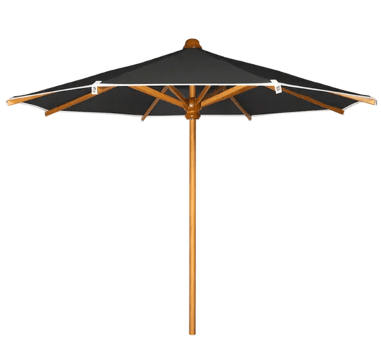 Fermob KOTO Teak Parasol in Ireland, 200cm and 250cm diameter, outdoor patio umbrella with sturdy fabric canopy