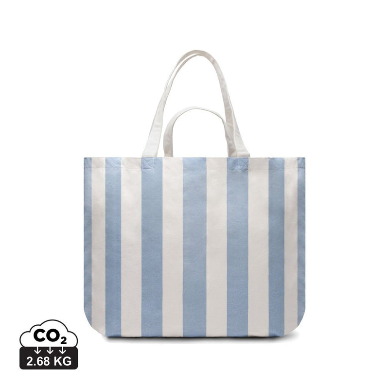 Load image into Gallery viewer, Lagoa GRS beach bag - Custom Wood DesignsVinga Lagoa GRS beach bag with woven design, sturdy handles, and spacious interior for travel and beach essentials.Bags &amp; TravelV7620615Recycled cotton,Recycled polyesterlight blue

