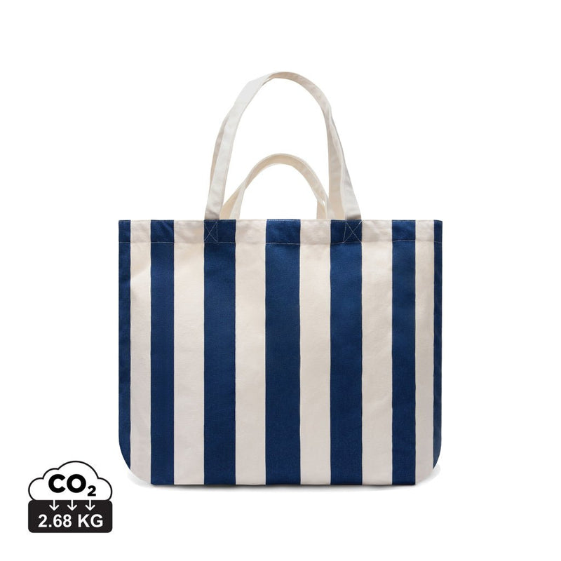 Load image into Gallery viewer, Lagoa GRS beach bag - Custom Wood DesignsVinga Lagoa GRS beach bag with woven design, spacious interior, and sturdy handles for stylish beach and travel use.Bags &amp; TravelV7620625Recycled cotton,Recycled polyesternavy
