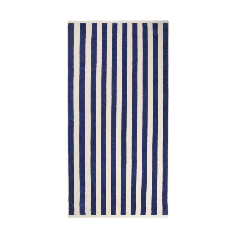 Load image into Gallery viewer, Lagoa GRS beach towel - Custom Wood DesignsVinga Lagoa GRS outdoor beach towel featuring vibrant, tropical pattern with soft, absorbent fabric for beach or poolside use.OutdoorV4502325Recycled cottonnavy
