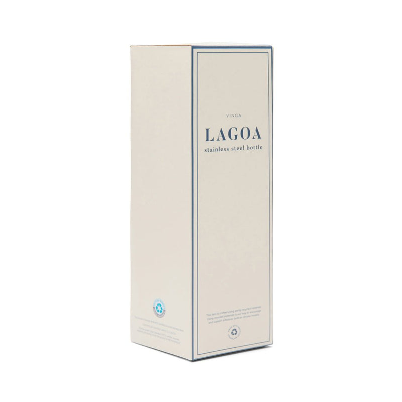 Load image into Gallery viewer, Lagoa RCS SS bottle 600 ML - Custom Wood DesignsVinga Lagoa RCS SS 600ML stainless steel drinkware bottle with lid, sleek design, and durable construction.DrinkwareV4300825Recycled Stainless steel,Polypropylenenavy

