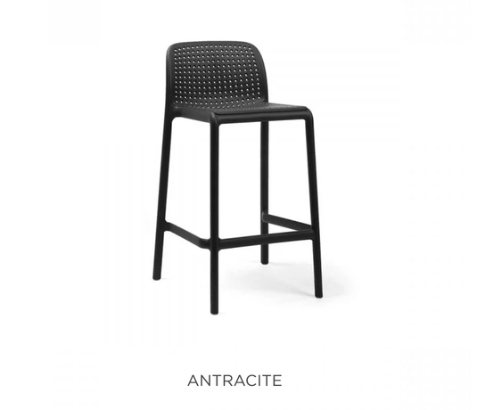Lido Mini Counter Stool by Nardi - Custom Wood DesignsAntracite Nardi Lido Mini Counter Stool, stackable outdoor high stool with sleek design, perfect for patio or outdoor dining.Nardi High Stool Stackable24575204986327Tortora