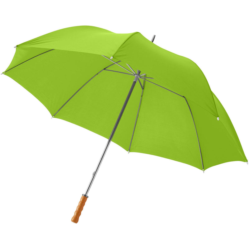 Load image into Gallery viewer, 30&quot; Golf Umbrella with wooden handle pack of 25 Lime Green Custom Wood Designs __label: Multibuy limegreenumbrellacustomwooddesignspromogifting_d0fd2f98-5c2b-4aeb-a873-ee0406ac63d2
