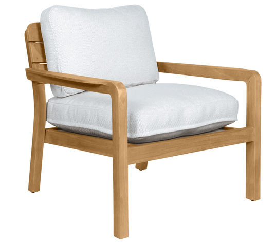 Lodge Low Armchair Teak - Custom Wood DesignsFermob Lodge low armchair outdoor lounge chair with teak armrests and frame, designed for comfortable outdoor seating.Armchair Outdoor Teak24575190995223Wicker