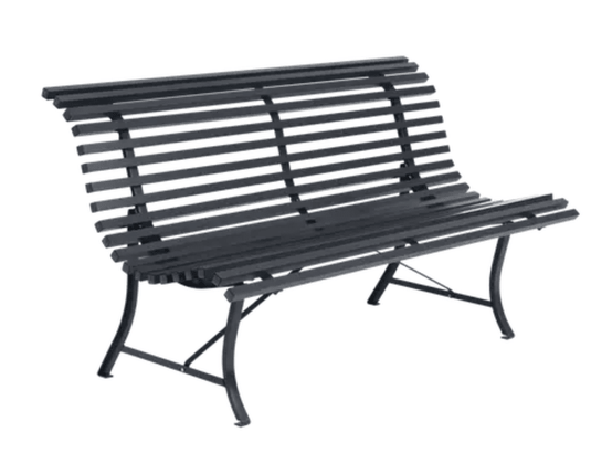 Louisiane 150cm Outdoor Bench - Custom Wood DesignsAntracite Louisiane 150cm outdoor folding steel bench by Fermob, suitable for garden or commercial outdoor spaces.Folding Bench Fermob5023.0Anthracite
