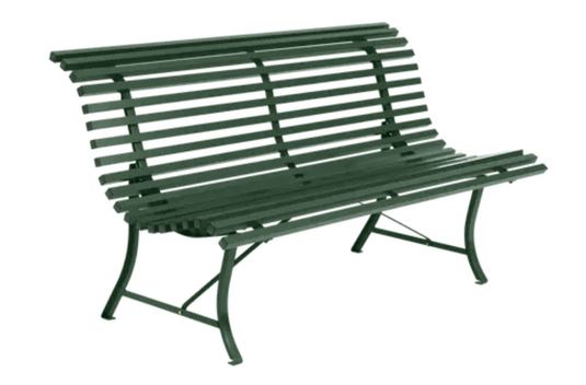 Louisiane 150cm Outdoor Bench - Custom Wood DesignsLouisiane 150cm outdoor folding bench by Fermob with cedar wood and steel frame, suitable for commercial outdoor furniture in IrelandFolding Bench Fermob5019.0Cedar Green