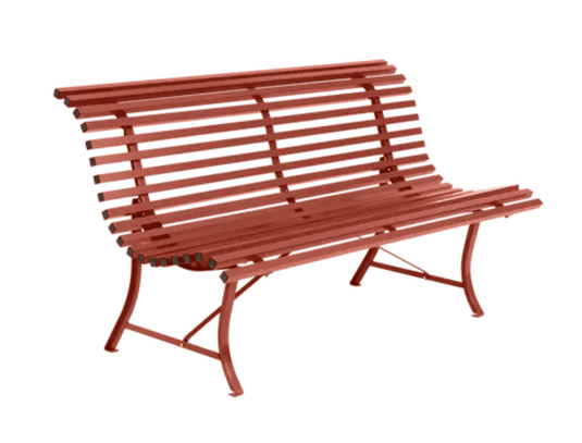 Louisiane 150cm Outdoor Bench - Custom Wood DesignsRed Louisiane 150cm outdoor folding bench by Fermob, steel frame, suitable for commercial outdoor spacesFolding Bench Fermob5007.0Red Ochre