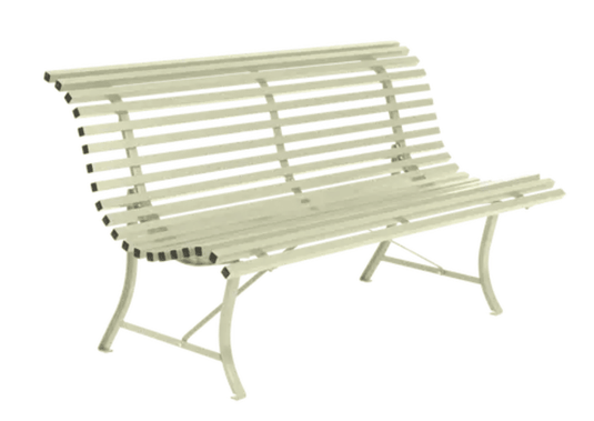 Louisiane 150cm Outdoor Bench - Custom Wood DesignsLouisiane 150cm outdoor folding bench by Fermob, featuring a willow green steel frame and wooden slats for outdoor seating.Folding Bench Fermob5003.0Willow Green
