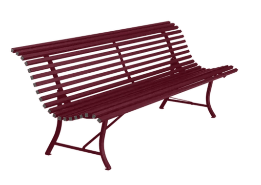 Louisiane 200cm Outdoor Bench 4 Seater - Custom Wood DesignsFermob Louisiane 200cm black cherry outdoor folding bench with four seats, metal garden furniture for patio or garden.Folding Bench Fermob5025.0Black Cherry