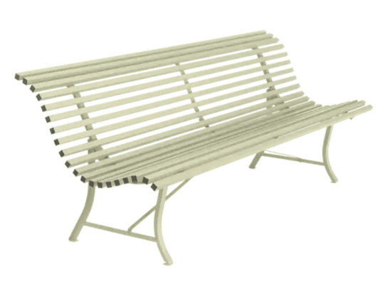 Louisiane 200cm Outdoor Bench 4 Seater - Custom Wood DesignsWillow green Louisiane 200cm outdoor folding bench by Fermob, 4-seater garden metal outdoor furniture.Folding Bench Fermob5003.0Willow Green