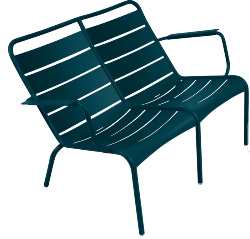 Load image into Gallery viewer, Luxembourg Duo Low Armchair by Fermob, part of Fermb Kids Corner Contract Bench, featuring modern design and comfortable seating.
