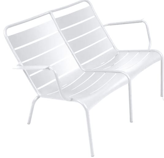 Luxembourg Duo Low Armchair - Custom Wood DesignsCotton white Luxembourg Duo Low Armchair by Fermob, part of the Fermb Kids Corner Contract Bench collection, showing plush seating.Fermb Kids Corner Contract Bench24575203410391Cotto White
