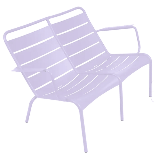 Marshmallow Duo Luxembourg low armchair by Fermob, part of Fermb Kids Corner Contract Bench collection, showcasing modern outdoor furniture.