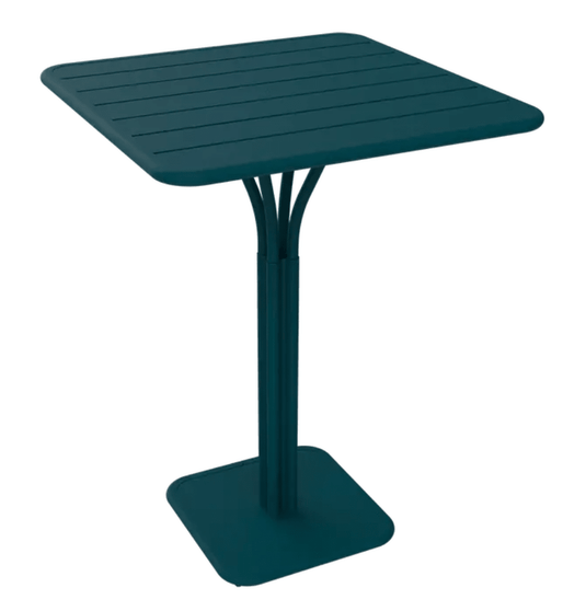 Luxembourg High Pedestal Table 80 x 80 cm - Custom Wood DesignsLuxembourg high pedestal metal table by Fermob in Acapulco blue, 80x80 cm outdoor garden furniture.Metal Table24575206104119Acapulco Blue