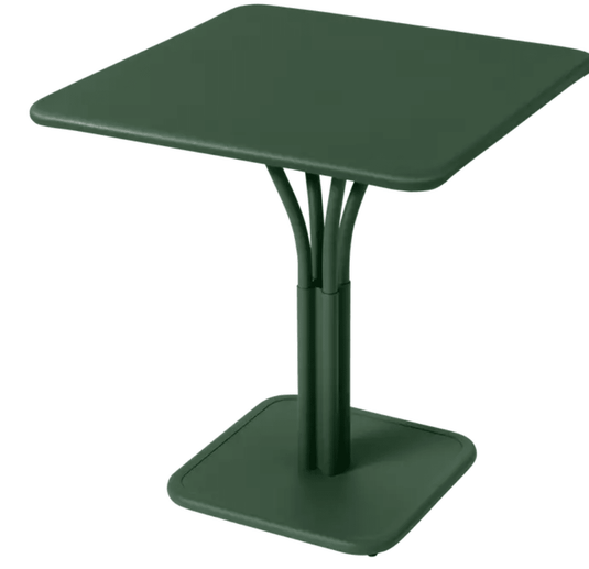 Luxembourg High Pedestal Table 80 x 80 cm - Custom Wood DesignsLuxembourg metal table by Fermob with cedar green finish, 71x71 inches, outdoor aluminum table with solid top for restaurant useMetal Table24575204314295Willow Green