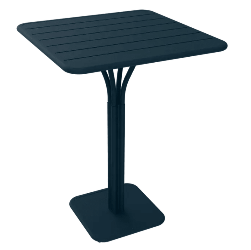 Load image into Gallery viewer, Luxembourg High Pedestal Table 80 x 80 cm - Custom Wood DesignsDeep blue Fermob Luxembourg high pedestal metal table, 80x80 cm, outdoor furniture with sturdy metal constructionMetal Table24575205640279Deep Blue
