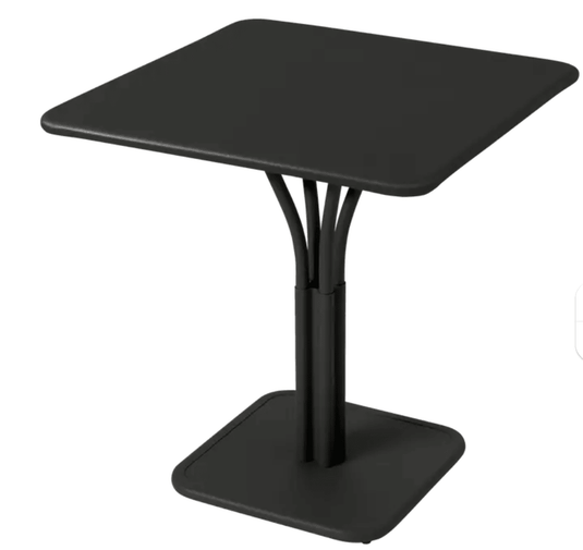 Luxembourg High Pedestal Table 80 x 80 cm - Custom Wood DesignsFermob Luxembourg metal table with Liquorice finish, 71x71 inches, outdoor aluminum table with solid top for restaurant or patio useMetal Table24575204314295Willow Green