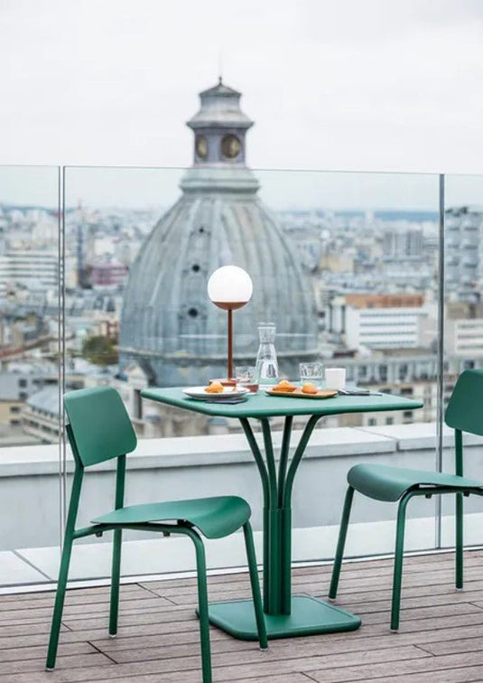 Luxembourg High Pedestal Table 80 x 80 cm - Custom Wood DesignsFermob Luxembourg metal table with 71x71-inch tabletop and pedestal base, suitable for hospitality or outdoor use.Metal Table24575204314295Willow Green