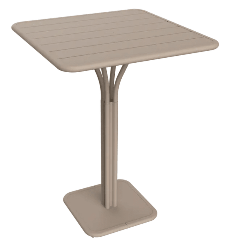 Load image into Gallery viewer, Luxembourg High Pedestal Table 80 x 80 cm - Custom Wood DesignsFermob Luxembourg high pedestal metal table, 80x80 cm, outdoor use with a modern design and nutmeg finish.Metal Table24575204910903Nutmeg
