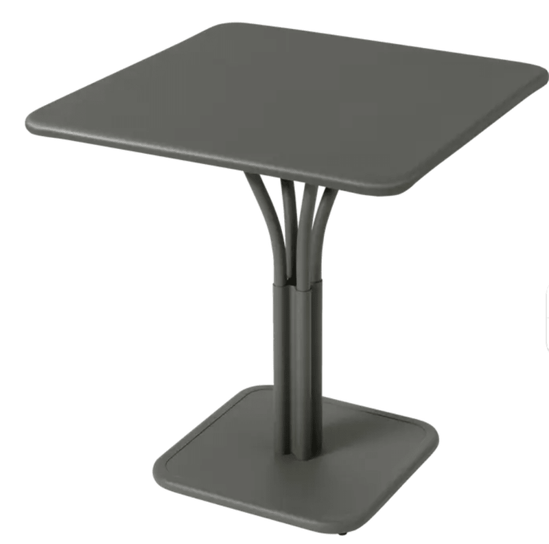 Load image into Gallery viewer, Luxembourg High Pedestal Table 80 x 80 cm - Custom Wood DesignsFermob Luxembourg metal outdoor table with a solid top, 71x71 inches, suitable for patio or restaurant seating.Metal Table24575204314295Willow Green
