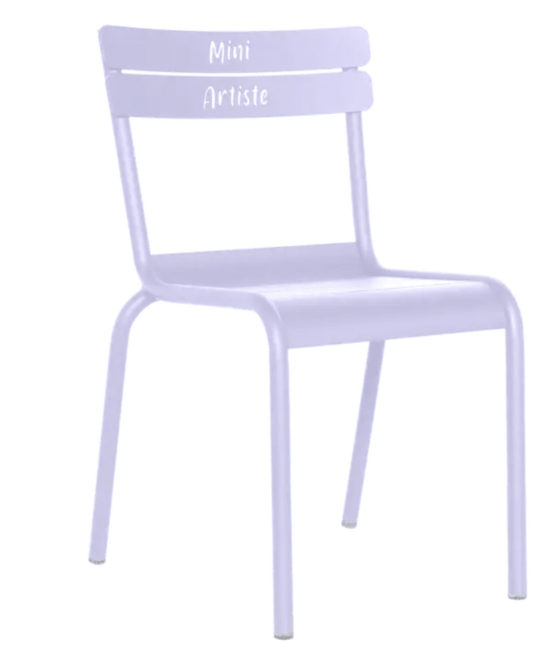 Load image into Gallery viewer, LUXEMBOURG KID CHAIR “MINI ARTISTE” – Fermob - Custom Wood DesignsMarshmallow blue Fermob Luxembourg Kid Chair "Mini Artiste" by Custom Wood Designs, designed for children's corner furniture.Kids Corner Furniture Fermob24575209891735Marshmallow
