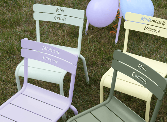 Luxembourg Kid Chair - Custom Wood DesignsFermob Luxembourg Kid Chair from Fermb Kids Corner Contract collection, featuring a colorful, child-sized outdoor seating design.Fermb Kids Corner Contract24575209148119Frostedlemon