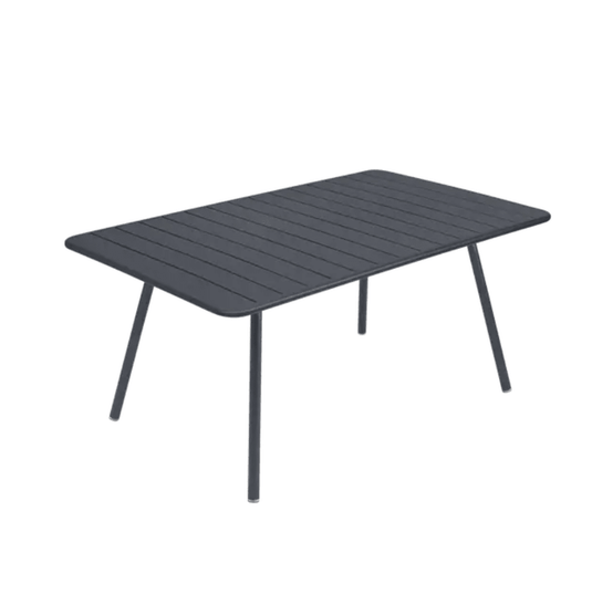 Luxembourg Table 165 x 100 cm - Custom Wood DesignsAntracite blue Fermob Luxembourg outdoor metal table, 165 x 100 cm, designed for outdoor use in Ireland.Table Metal24575208732375AluminumAnthracite