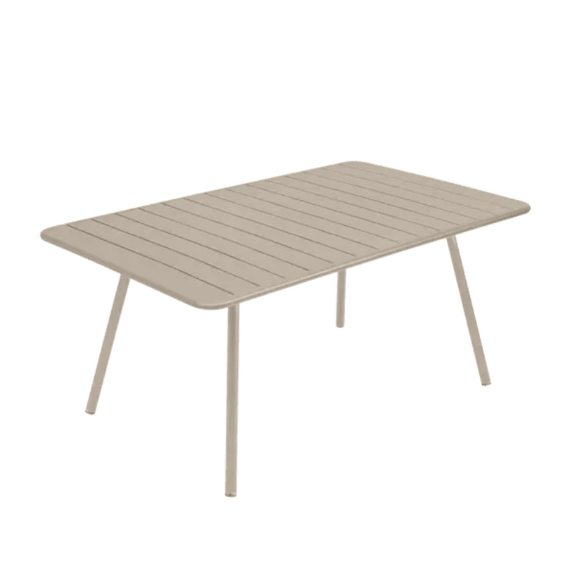 Load image into Gallery viewer, Luxembourg Table 165 x 100 cm - Custom Wood DesignsNutmeg Fermob Luxembourg outdoor metal table, 165 x 100 cm, showing the sturdy tabletop and sleek metal legs for outdoor dining.Table Metal24575207373623AluminumNutmeg
