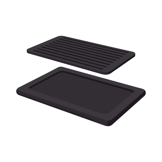 Madeira Black bread cutting board 530x325 mm - Custom Wood DesignsMadeira Black bread cutting board by Fine Dine, 530x325 mm, sturdy buffet-style bread serving and slicing surface.bread cutting board buffet504734