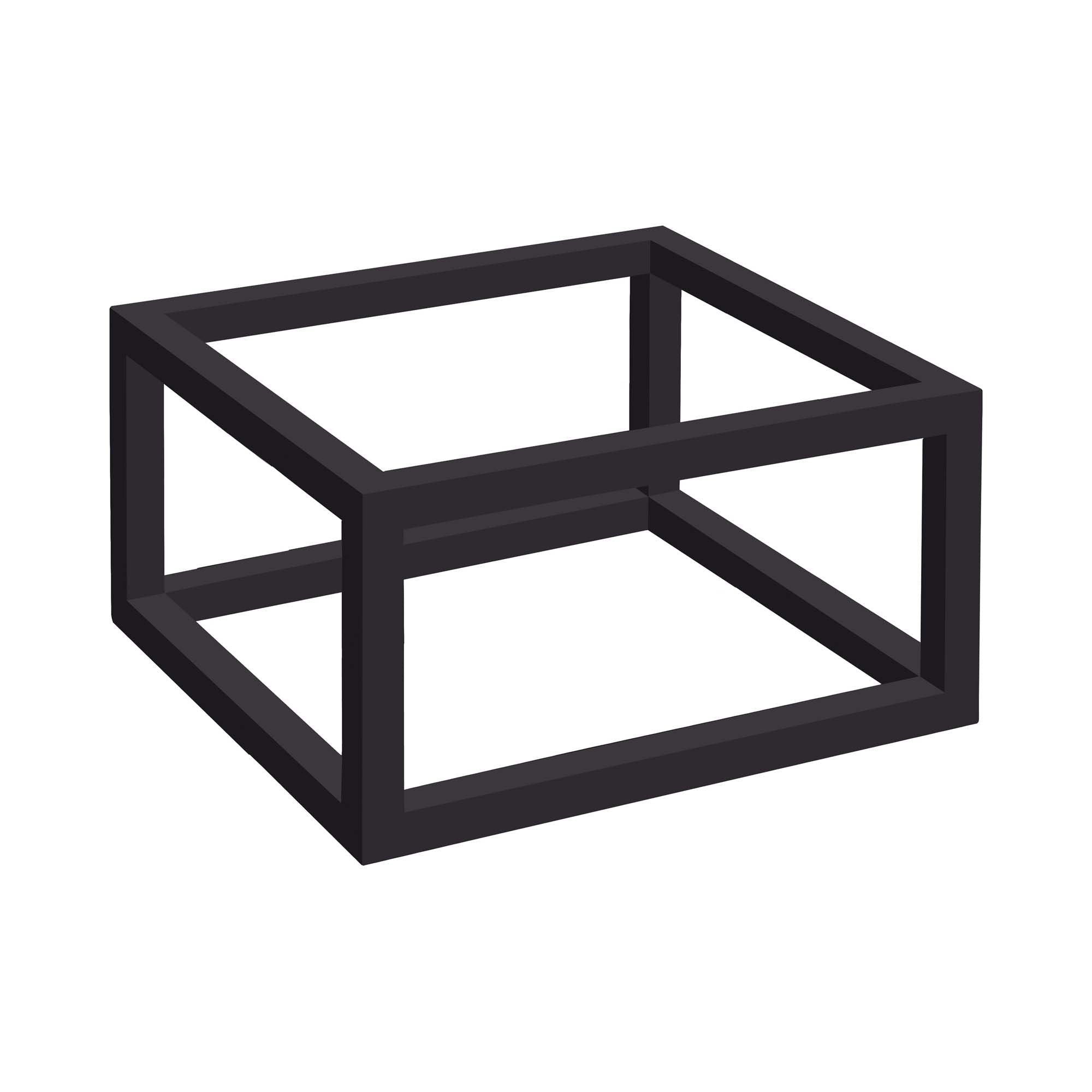 Madeira Black frame base for GN 1/1 tray | Custom Wood Designs