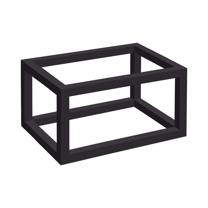 Load image into Gallery viewer, Madeira Black frame base for GN 1/2 tray - Custom Wood DesignsMadeira black tray base for GN 1/2 tray by Fine Dine, showing a sturdy black frame designed for food service presentation.tray base504840
