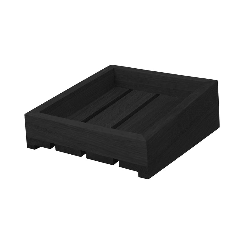 Load image into Gallery viewer, Madeira Black inclined box GN 1/2 - Custom Wood DesignsMadeira Black inclined box GN 1/2 by Fine Dine, a slanted storage box with a black finish for professional food service.slanted box504826
