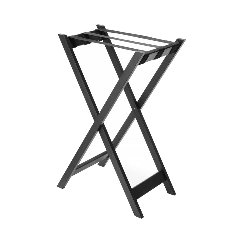 Load image into Gallery viewer, Madeira Black Teakstand 980/830 mm - Custom Wood DesignsMadeira Black Teakstand by Fine Dine, sturdy black wooden stand measuring 980/830 mm, with a polished finish and elegant design.stand504994
