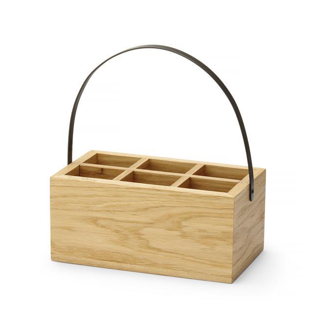 Load image into Gallery viewer, Madeira box for cutlery and napkins, 260x150x120mm - Custom Wood DesignsFine Dine Madeira box for cutlery and napkins, 260x150x120mm, showcasing a stylish storage solution with compartments.Box664407
