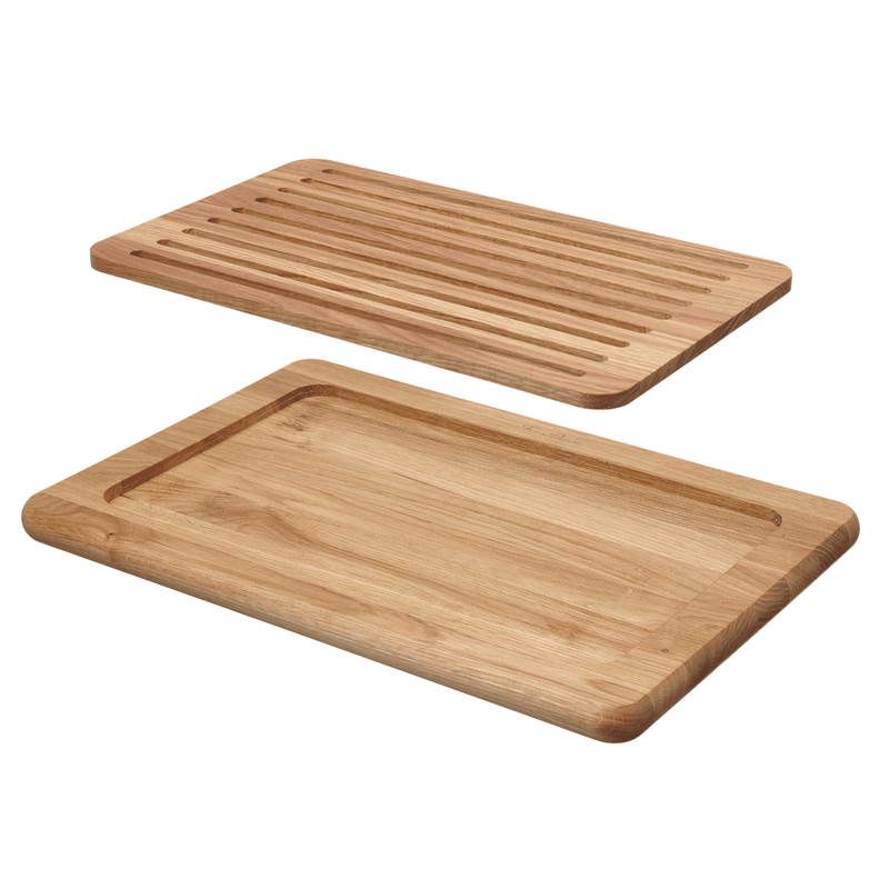 Load image into Gallery viewer, Madeira bread cutting board 530x325mm - Custom Wood DesignsFine Dine Madeira bread cutting board, 530x325mm, wooden bread board with smooth surface and sturdy construction.bread board505021
