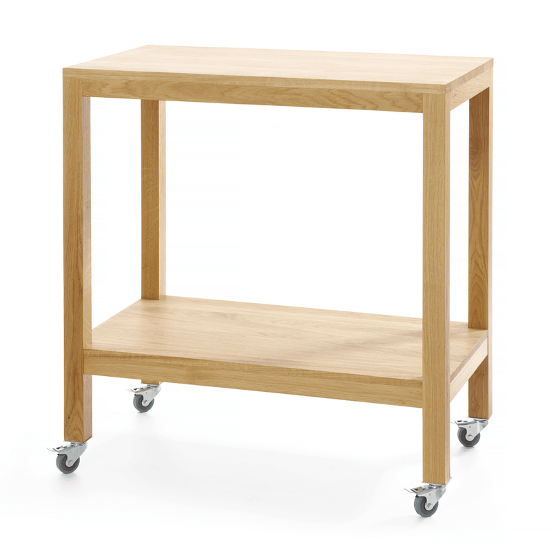 Load image into Gallery viewer, Madeira oak waiter's trolley, 820x460x(h)850 mm - Custom Wood DesignsMadeira oak waiter's trolley by Fine Dine with 820x460x850 mm dimensions, featuring sturdy shelves and a polished wood finish.Waiter's trolley664483
